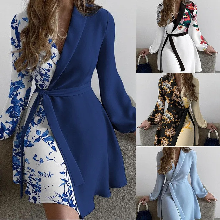 Lapel Fashion Temperament Slim Women's Dresses Wholesale Womens Clothing N3824080900025