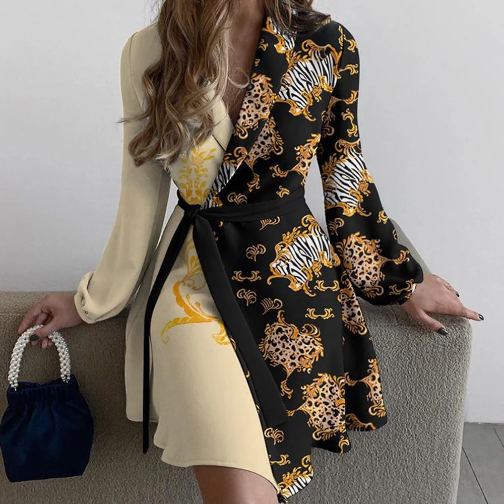 Lapel Fashion Temperament Slim Women's Dresses Wholesale Womens Clothing N3824080900025