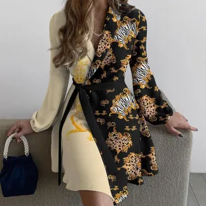 Lapel Fashion Temperament Slim Women's Dresses Wholesale Womens Clothing N3824080900025