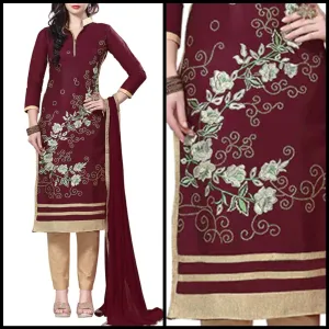 Lemon Tart Unstitched Cotton Embroidered 3 Piece Suit WLUF221