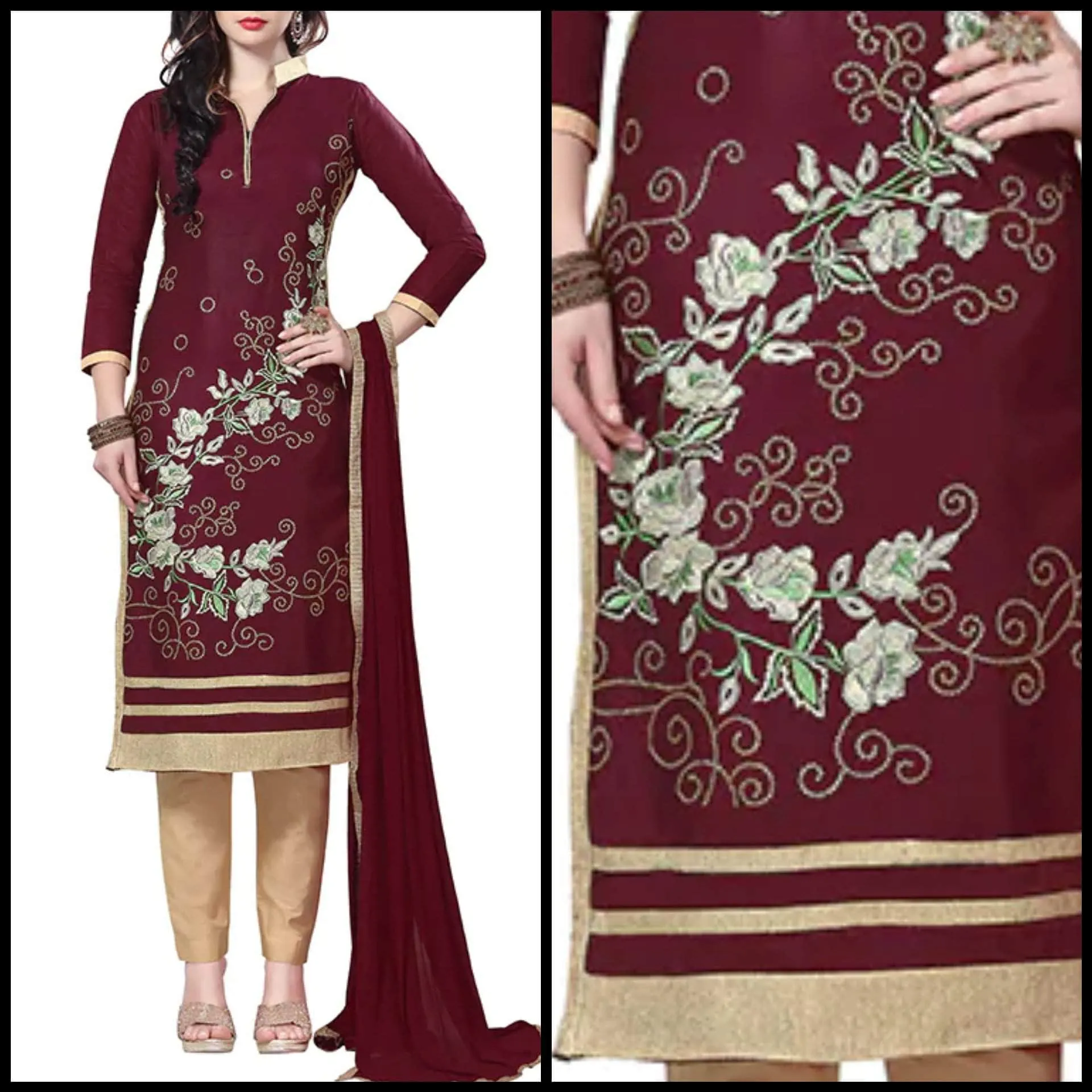 Lemon Tart Unstitched Cotton Embroidered 3 Piece Suit WLUF221