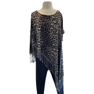 Leopard Asymmetrical Top by Dairi