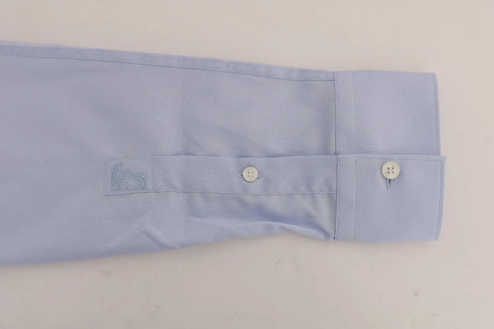 Light Blue Cotton Dress Shirt Trend Slim Fit