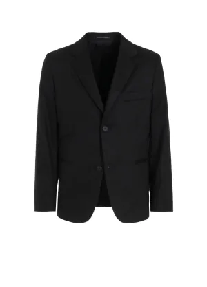 LINEN COTTON TWILL JACKET WITH 2-BUTTON