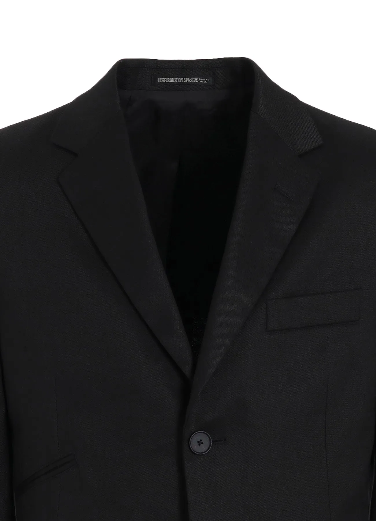 LINEN COTTON TWILL JACKET WITH 2-BUTTON