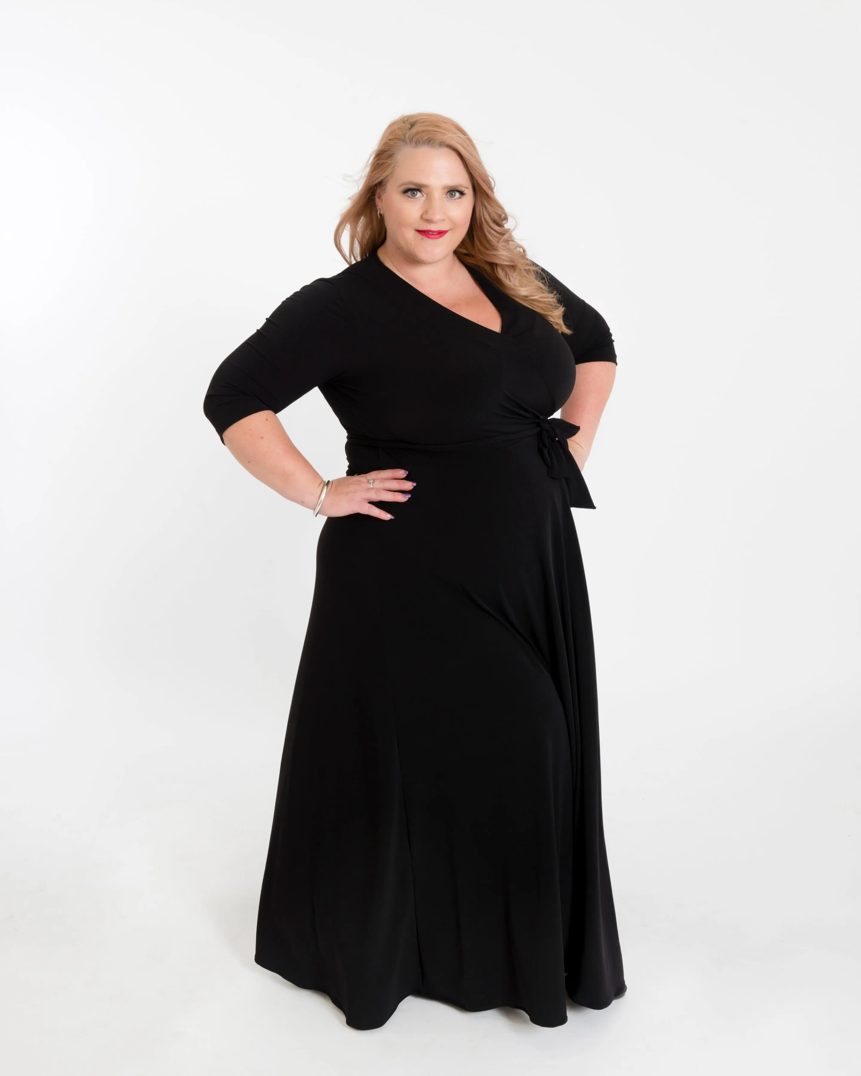 Little Black Wrap Dress- pre order