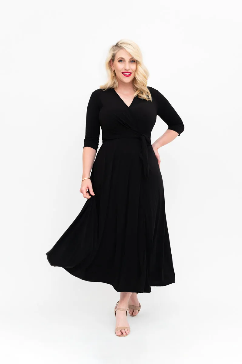 Little Black Wrap Dress- pre order