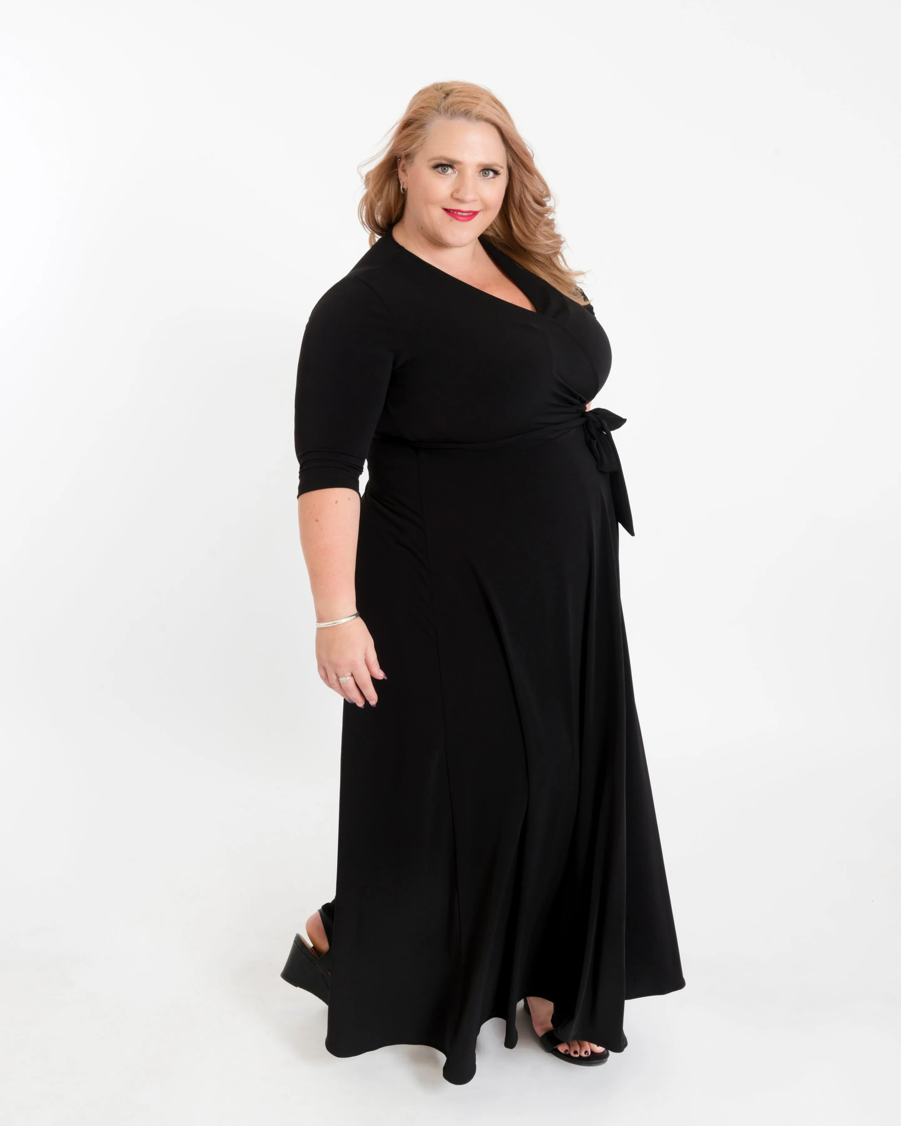 Little Black Wrap Dress- pre order