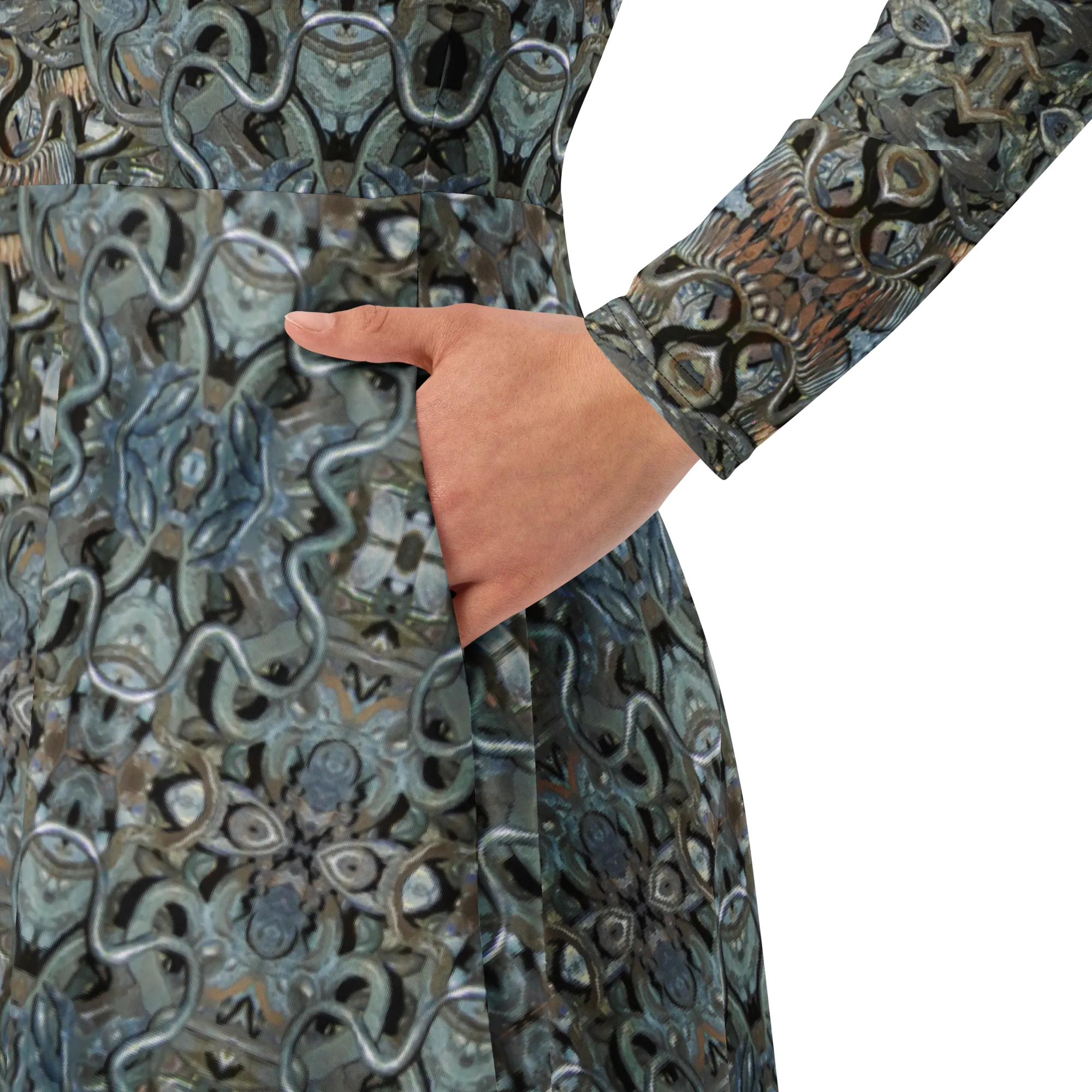 Long Sleeve Midi Dress (Her/Muliebris)(Grail Night Hoard Virtus 8.11) RJSTHS2022 RJS