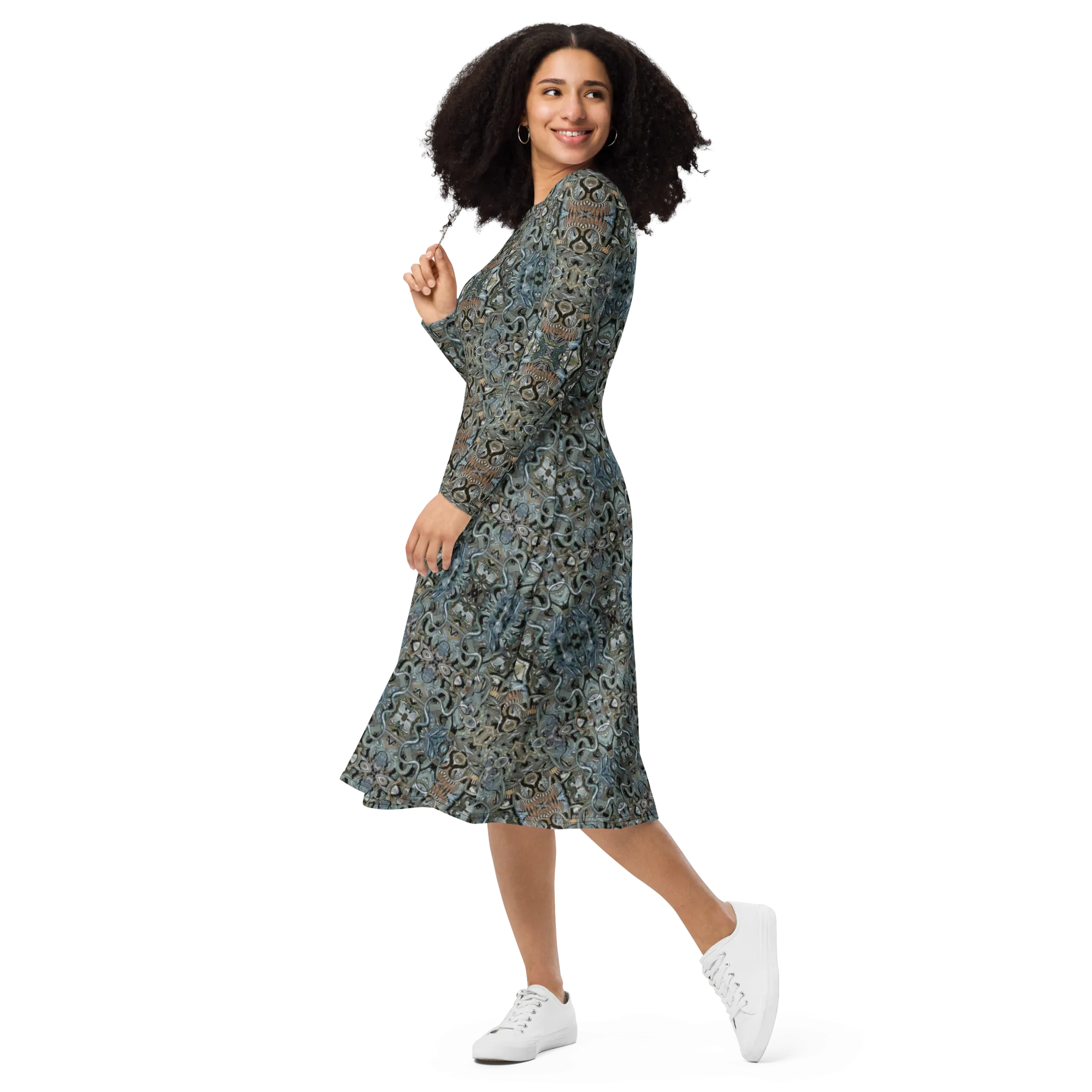 Long Sleeve Midi Dress (Her/Muliebris)(Grail Night Hoard Virtus 8.11) RJSTHS2022 RJS