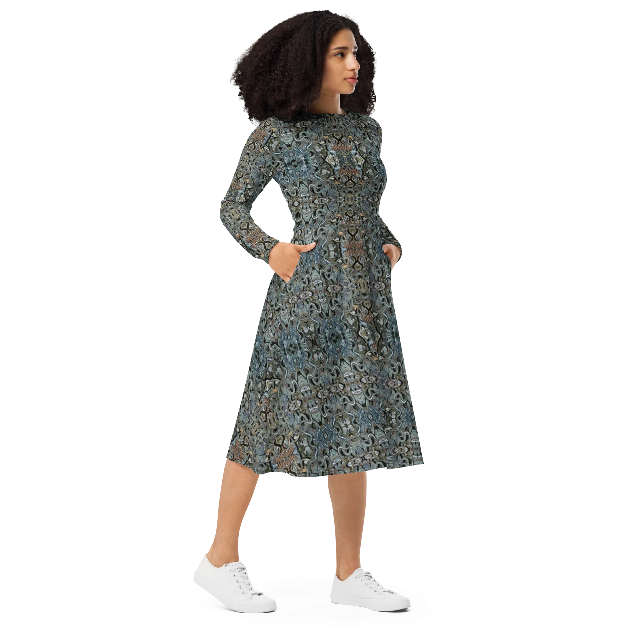 Long Sleeve Midi Dress (Her/Muliebris)(Grail Night Hoard Virtus 8.11) RJSTHS2022 RJS