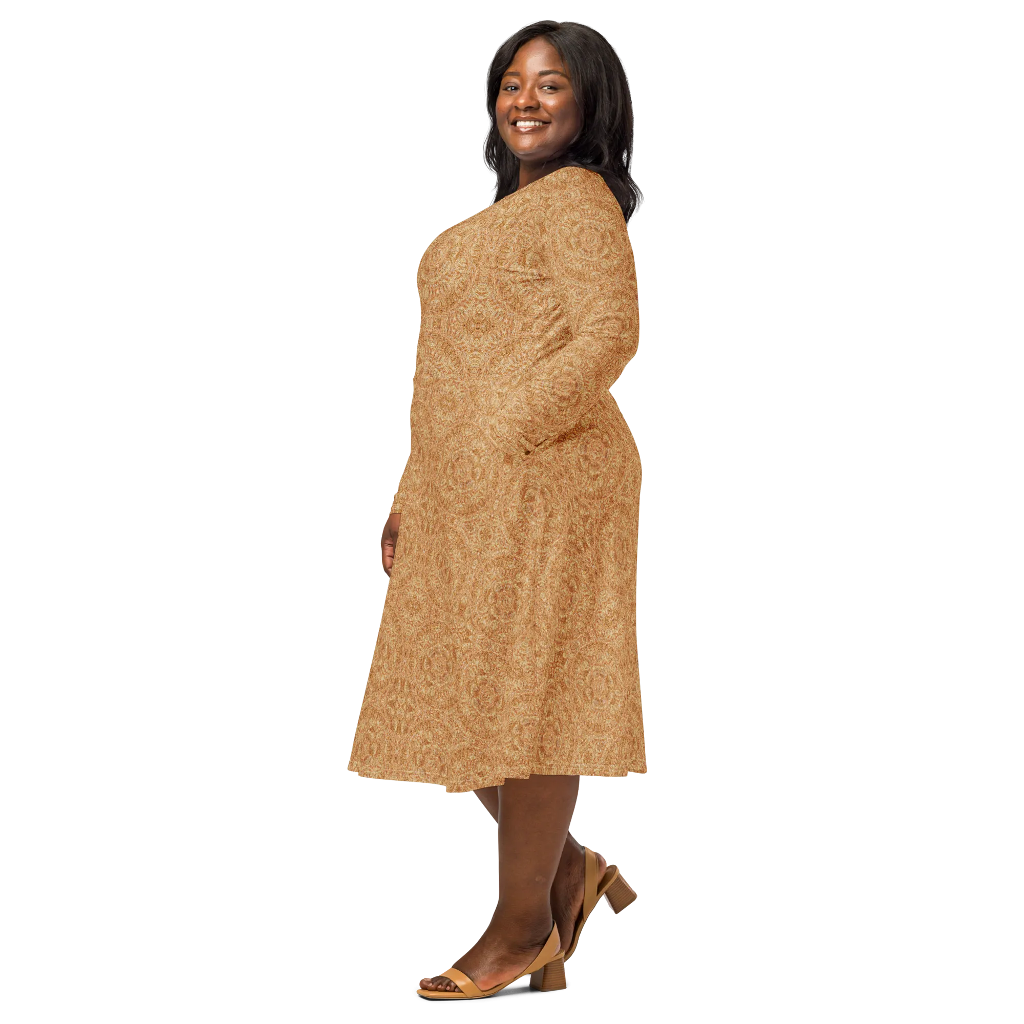 Long Sleeve Midi Dress (Her/Muliebris)(Ouroboros Smith Fabric) RJSTHS2022 RJS