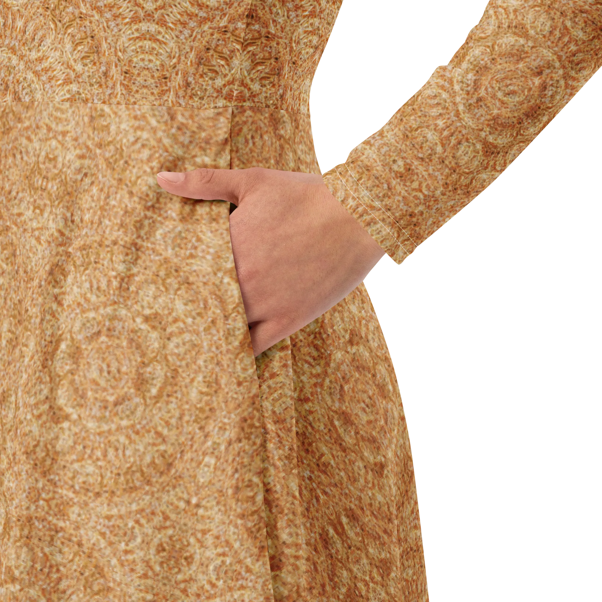 Long Sleeve Midi Dress (Her/Muliebris)(Ouroboros Smith Fabric) RJSTHS2022 RJS