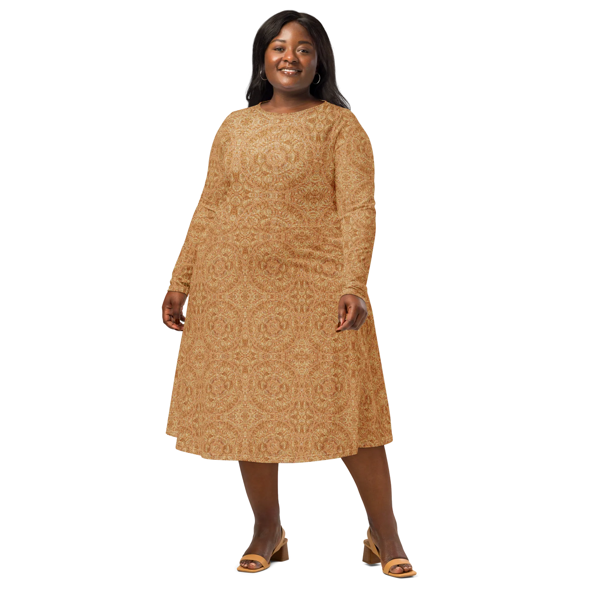 Long Sleeve Midi Dress (Her/Muliebris)(Ouroboros Smith Fabric) RJSTHS2022 RJS