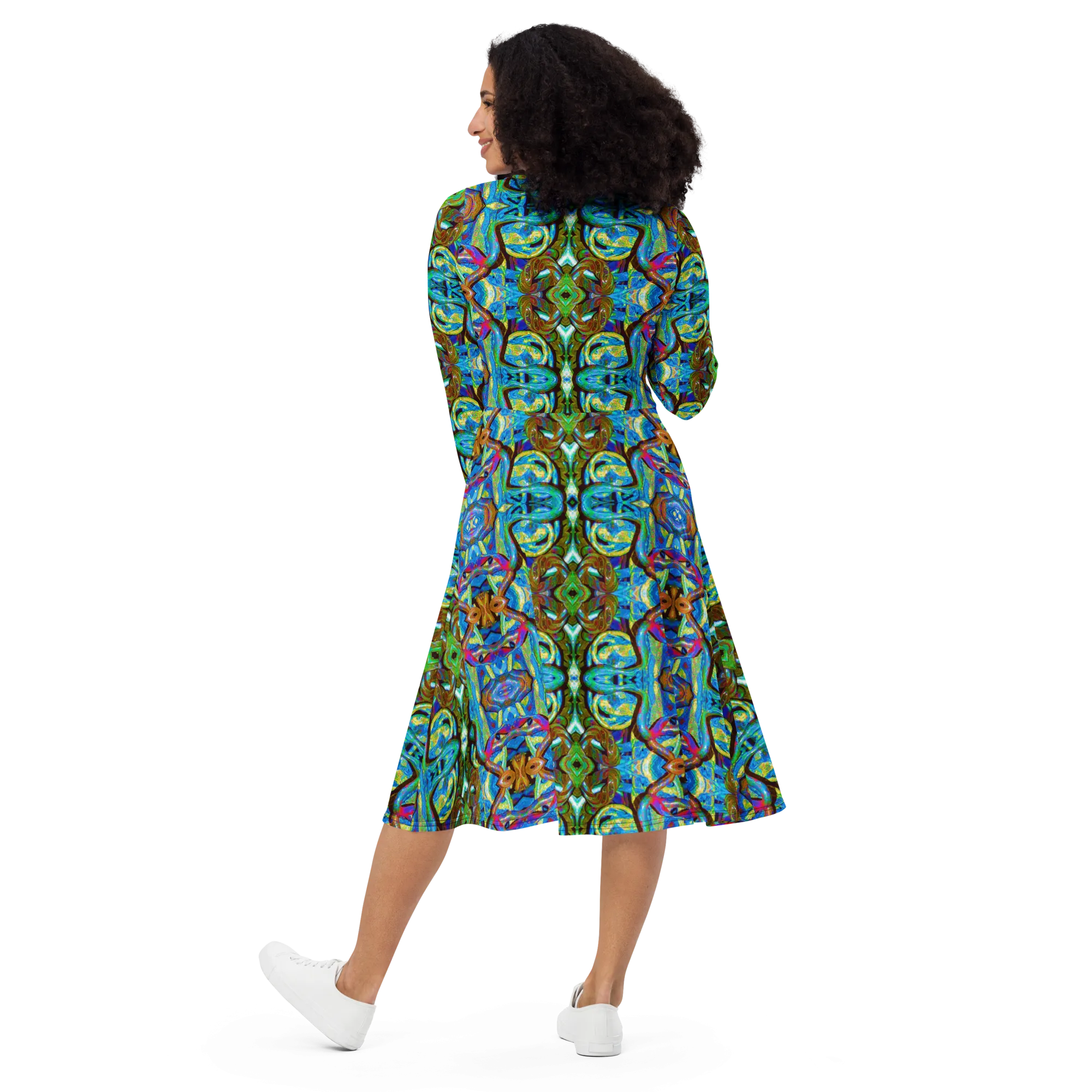 Long Sleeve Midi Dress (Her/Muliebris)(Pure Candy GNHV8.2.1 Blue Logo@Alchemic) RJSTHS2022 RJS