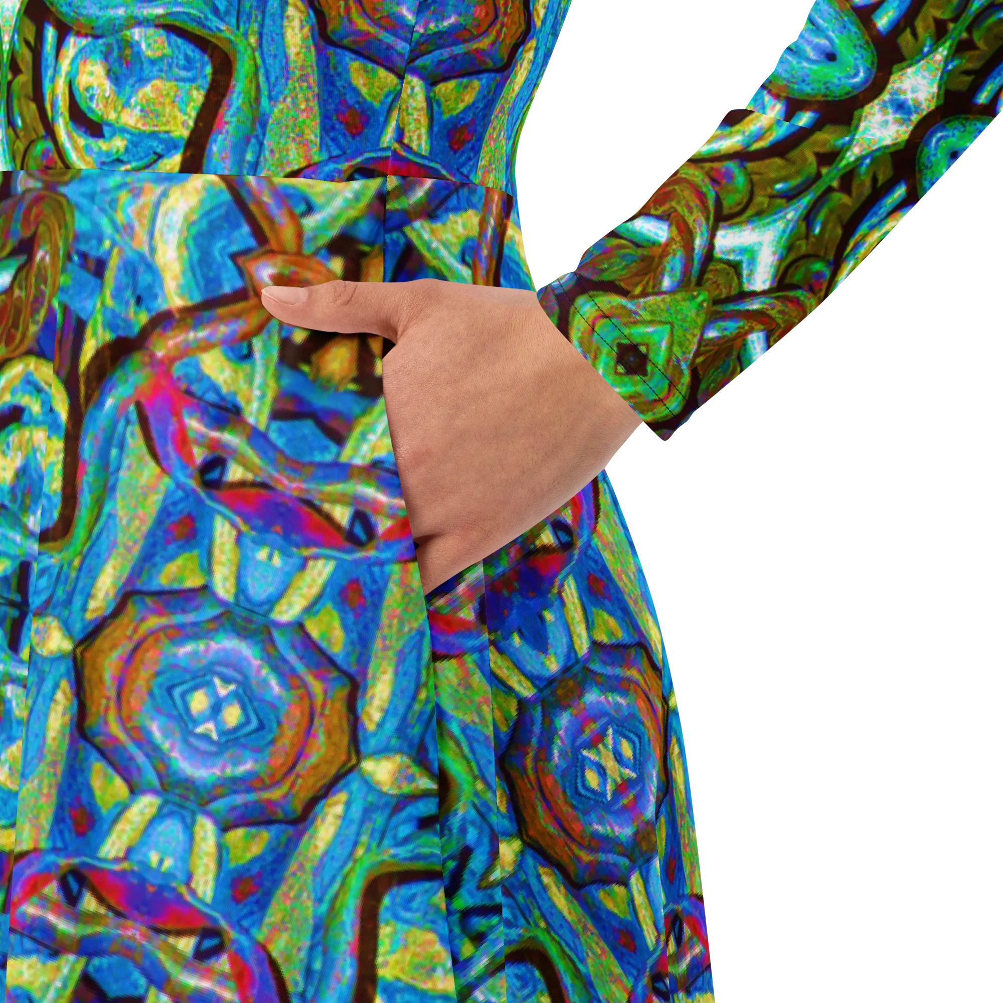 Long Sleeve Midi Dress (Her/Muliebris)(Pure Candy GNHV8.2.1 Blue Logo@Alchemic) RJSTHS2022 RJS