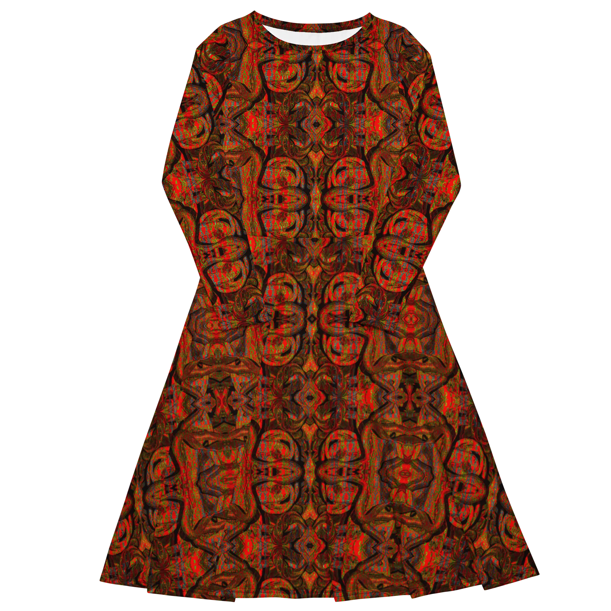 Long Sleeve Midi Dress (Her/Muliebris)(Pure Candy GNHV8.2.1 Orange Logo@Alchemic) RJSTHS2022 RJS