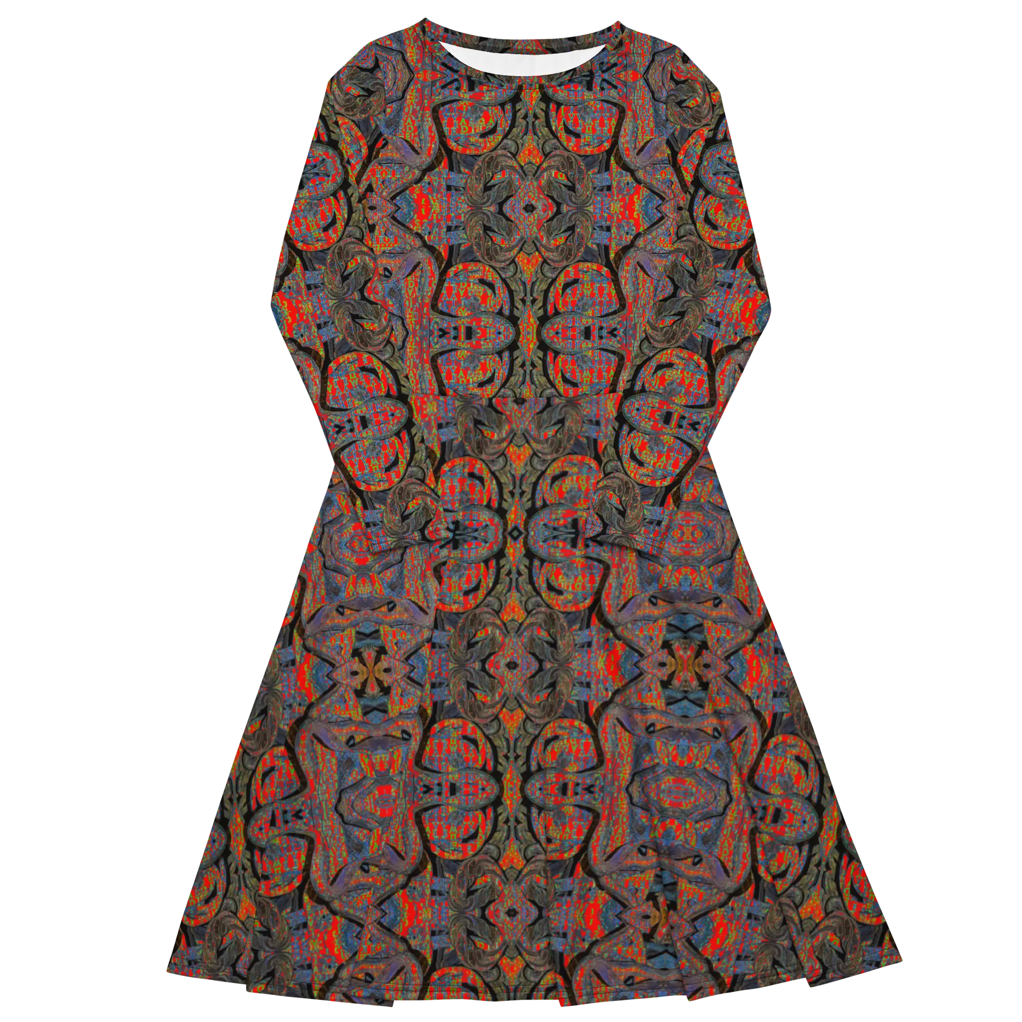 Long Sleeve Midi Dress (Her/Muliebris)(Pure Candy GNHV8.2.1 Orange Logo@Alchemic) RJSTHS2022 RJS
