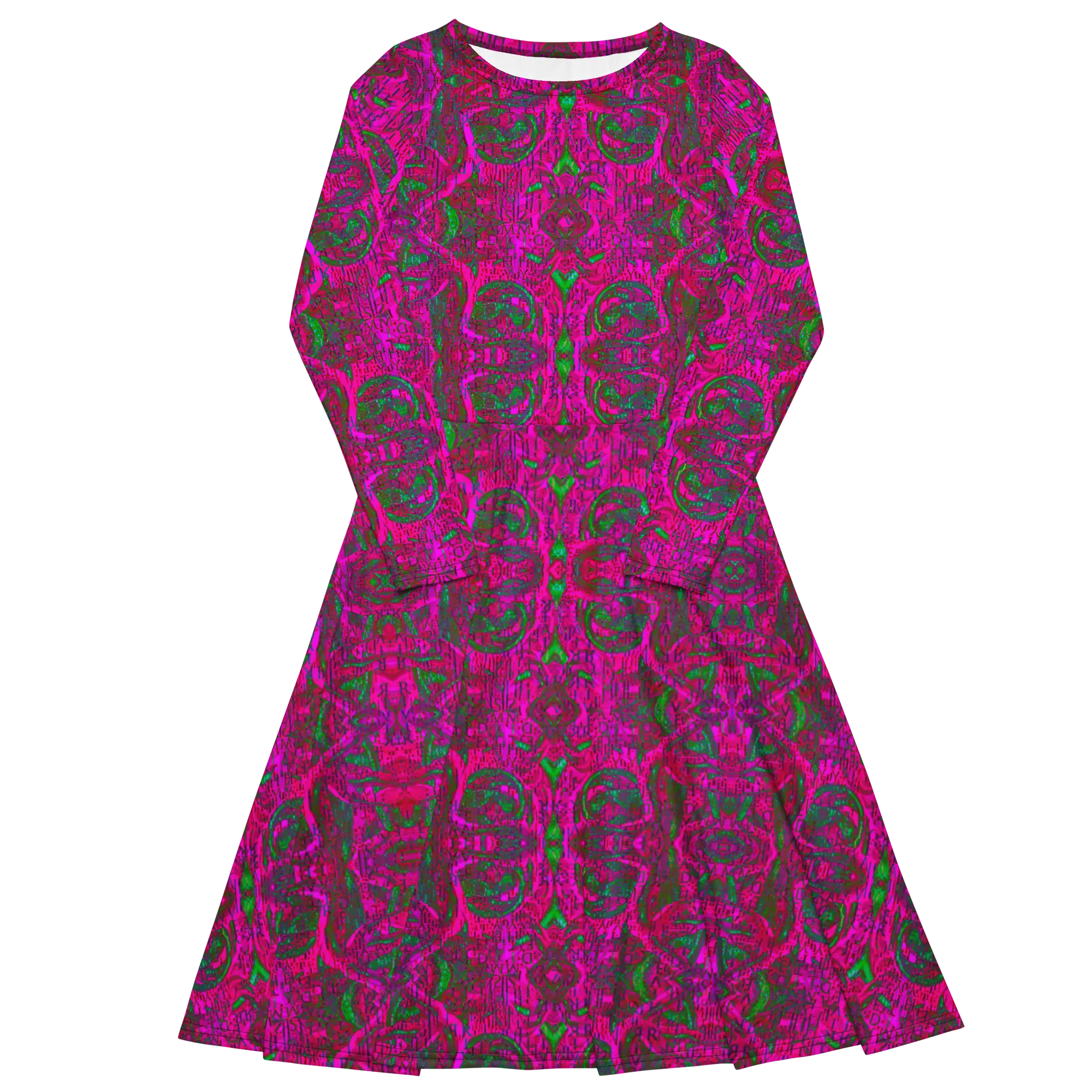 Long Sleeve Midi Dress (Her/Muliebris)(Pure Candy GNHV8.2.1 Pink Logo@Alchemic) RJSTHS2022 RJS