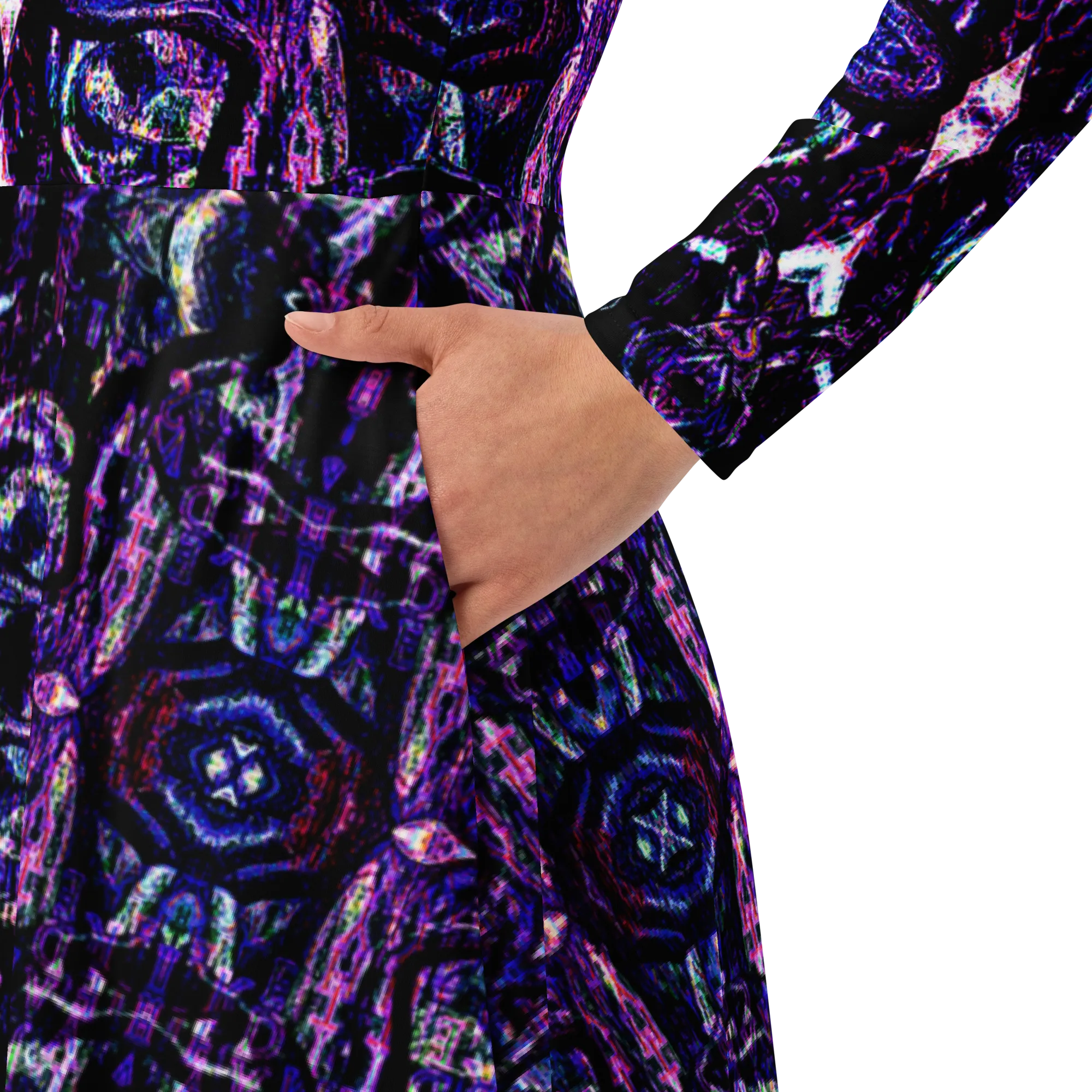 Long Sleeve Midi Dress (Her/Muliebris)(Pure Candy GNHV8.2.1 Purple Logo@Alchemic) RJSTHS2022 RJS