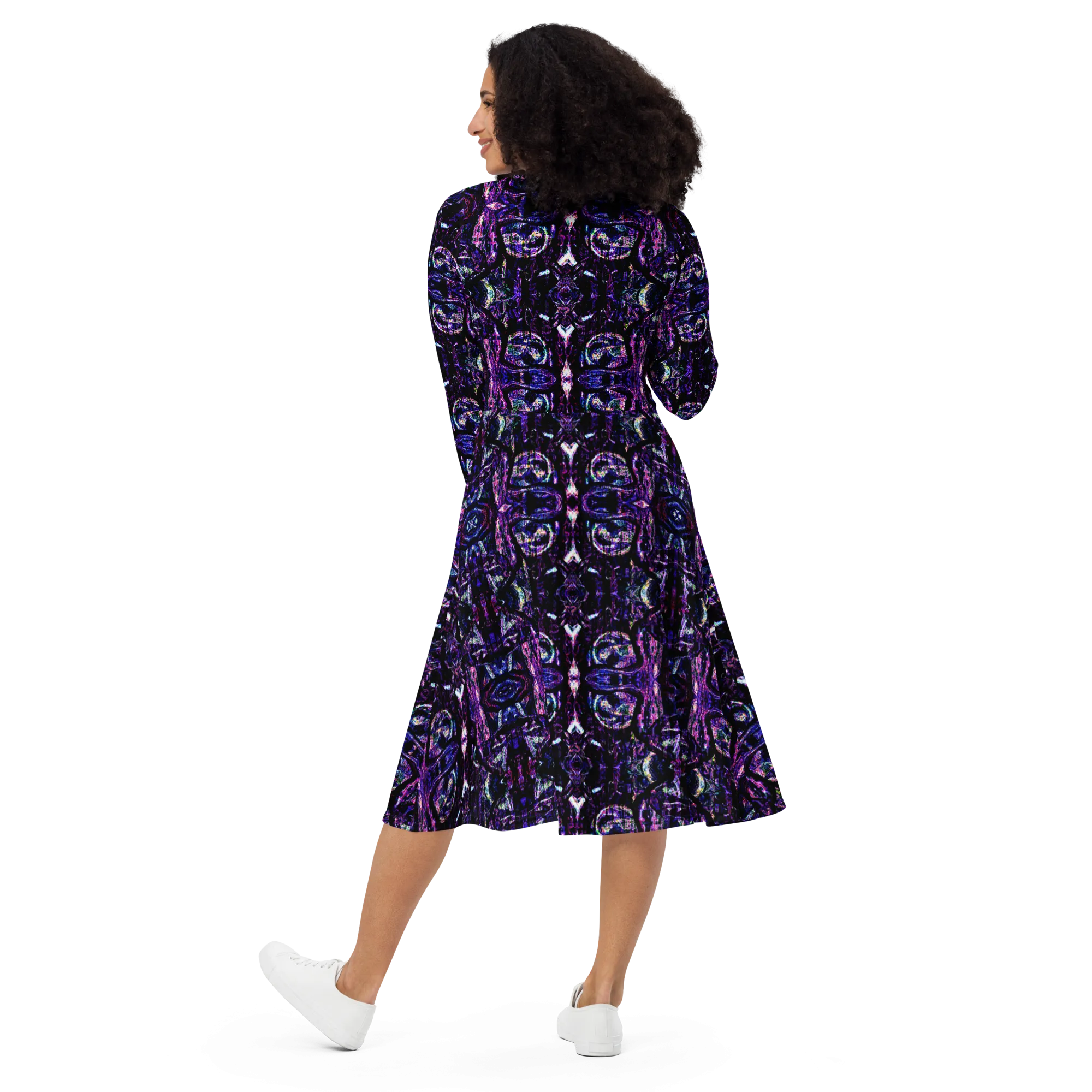 Long Sleeve Midi Dress (Her/Muliebris)(Pure Candy GNHV8.2.1 Purple Logo@Alchemic) RJSTHS2022 RJS