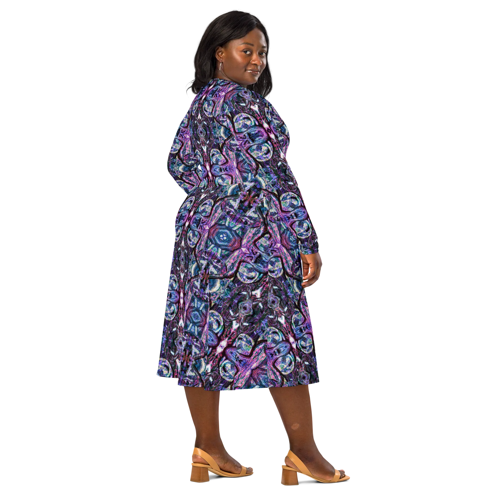 Long Sleeve Midi Dress (Her/Muliebris)(Pure Candy GNHV8.2.1 Purple Logo@Alchemic) RJSTHS2022 RJS