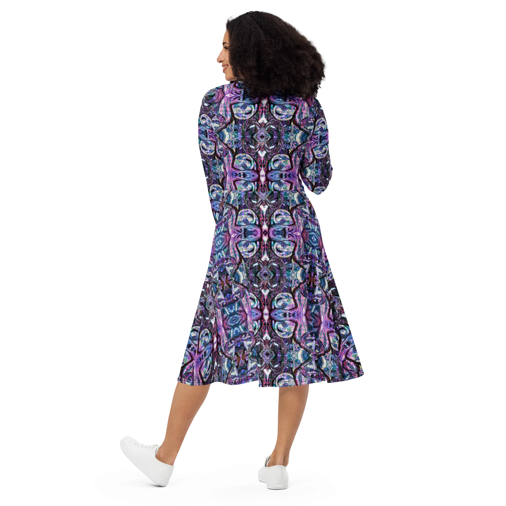 Long Sleeve Midi Dress (Her/Muliebris)(Pure Candy GNHV8.2.1 Purple Logo@Alchemic) RJSTHS2022 RJS