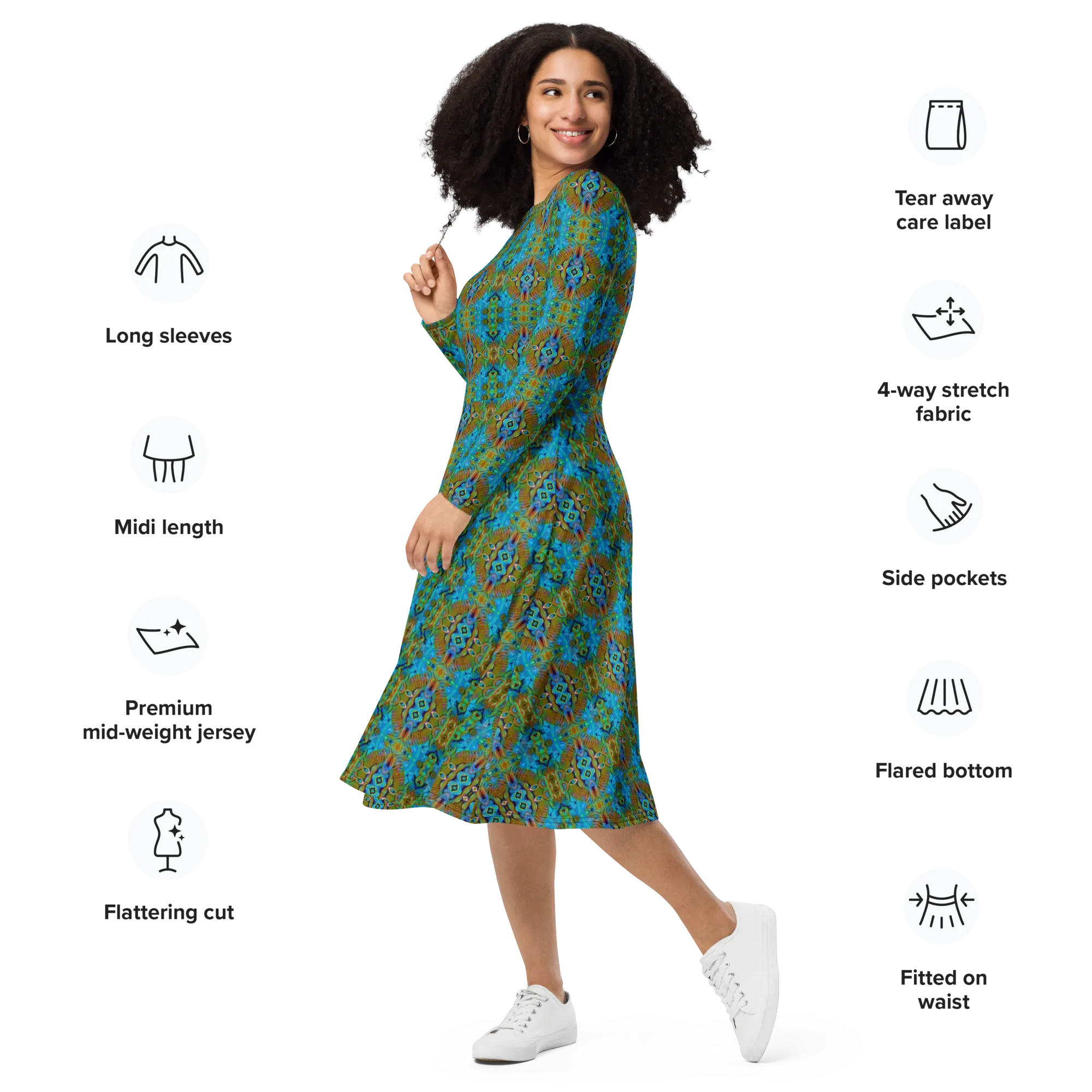 Long Sleeve Midi Dress (Her/Muliebris)(Pure Candy RJSTH@Alchemic) RJSTHS2022 RJS