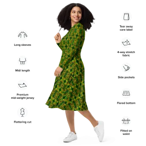 Long Sleeve Midi Dress (Her/Muliebris)(Pure Candy RJSTH@Alchemic) RJSTHS2022 RJS