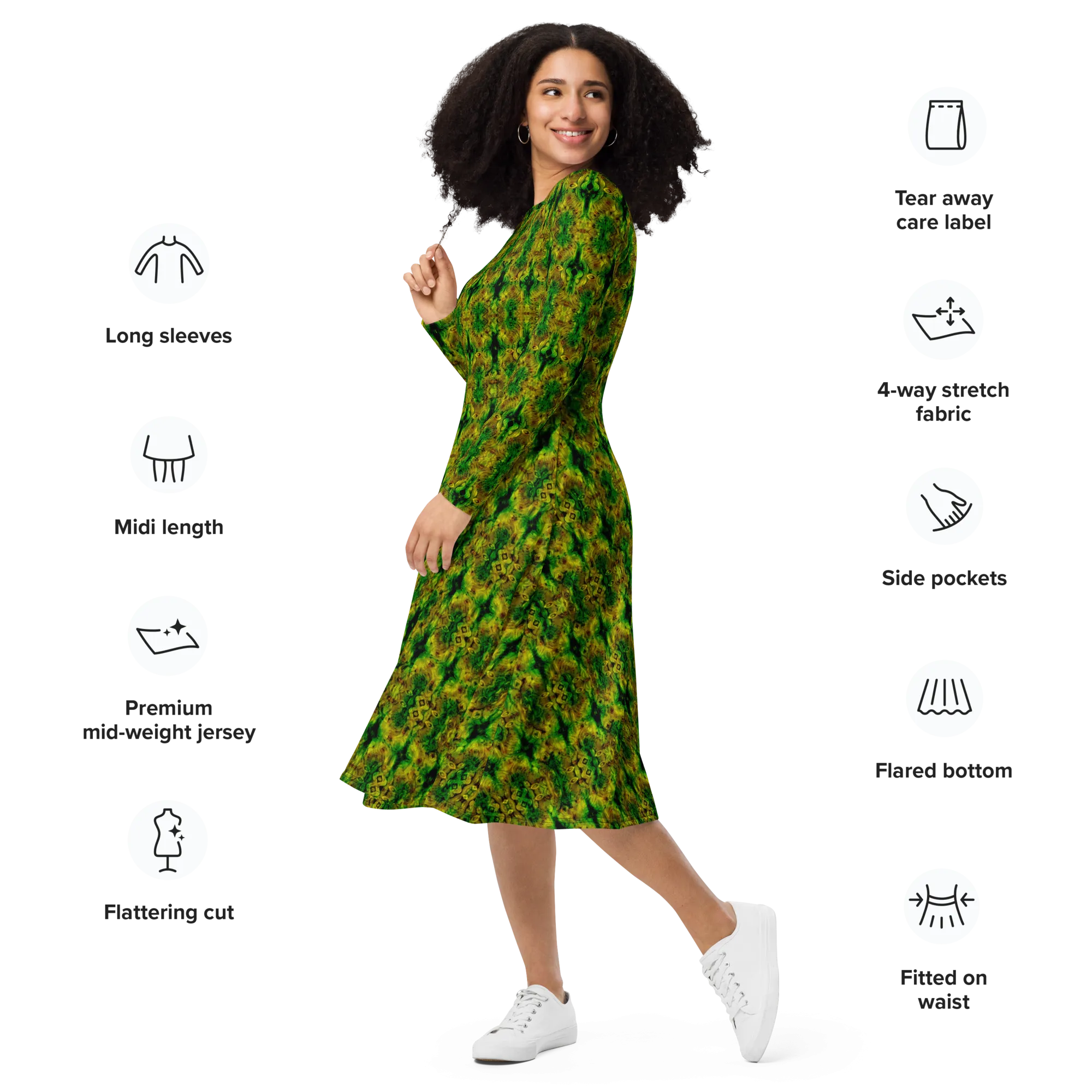 Long Sleeve Midi Dress (Her/Muliebris)(Pure Candy RJSTH@Alchemic) RJSTHS2022 RJS