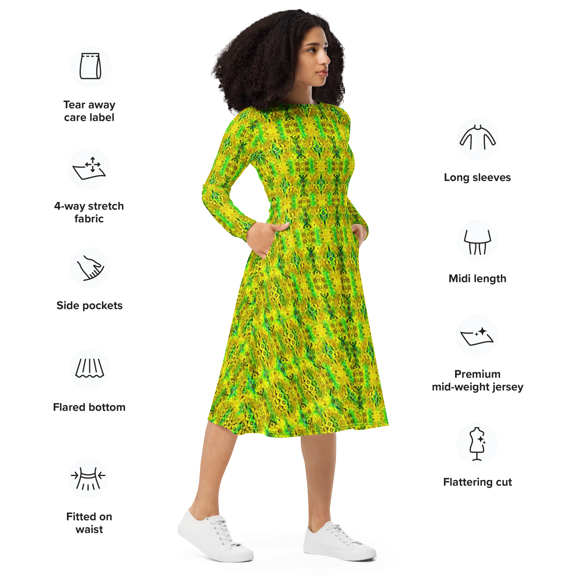 Long Sleeve Midi Dress (Her/Muliebris)(Pure Candy RJSTH@Alchemic) RJSTHS2022 RJS