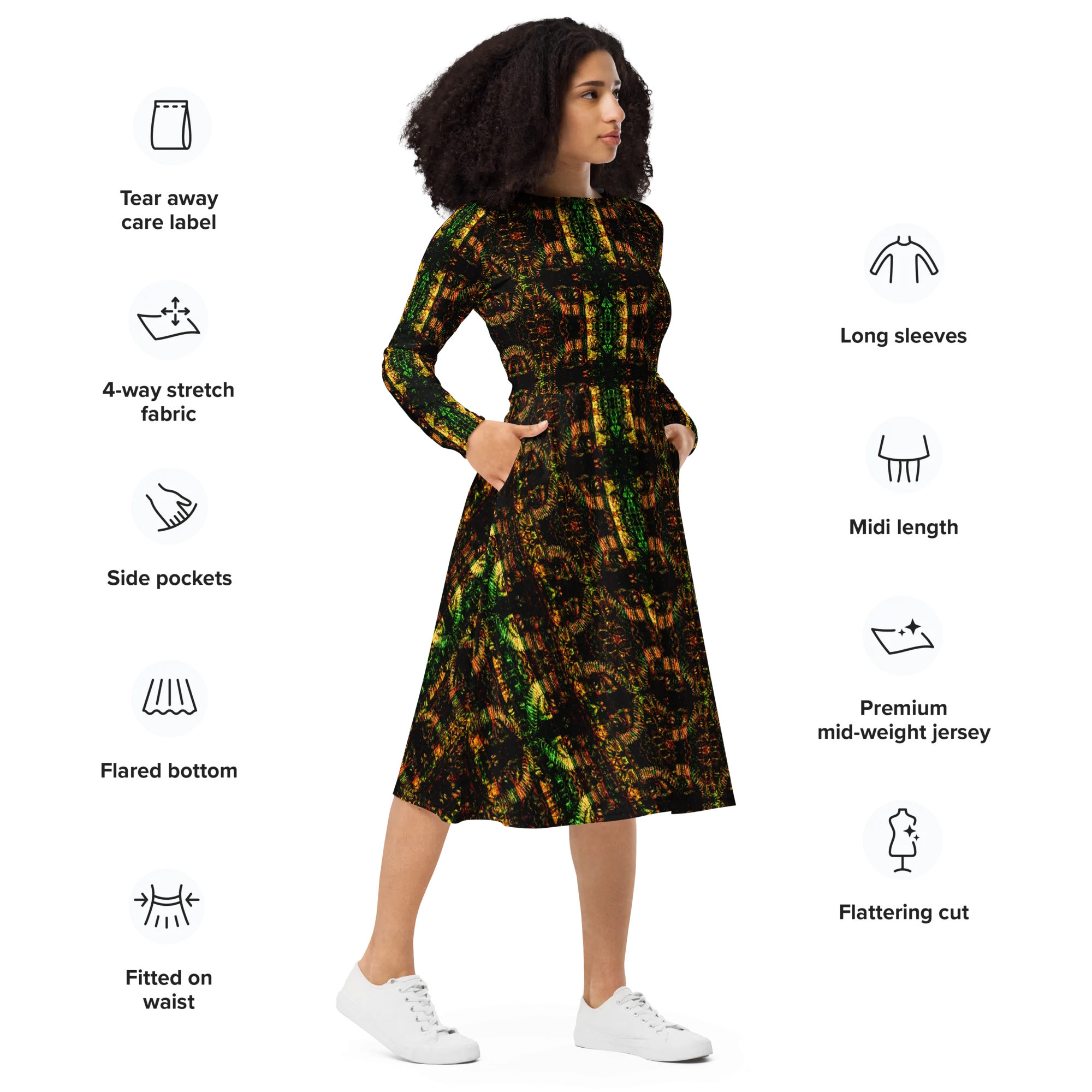 Long Sleeve Midi Dress (Her/Muliebris)(Pure Candy RJSTH@Alchemic) RJSTHS2022 RJS