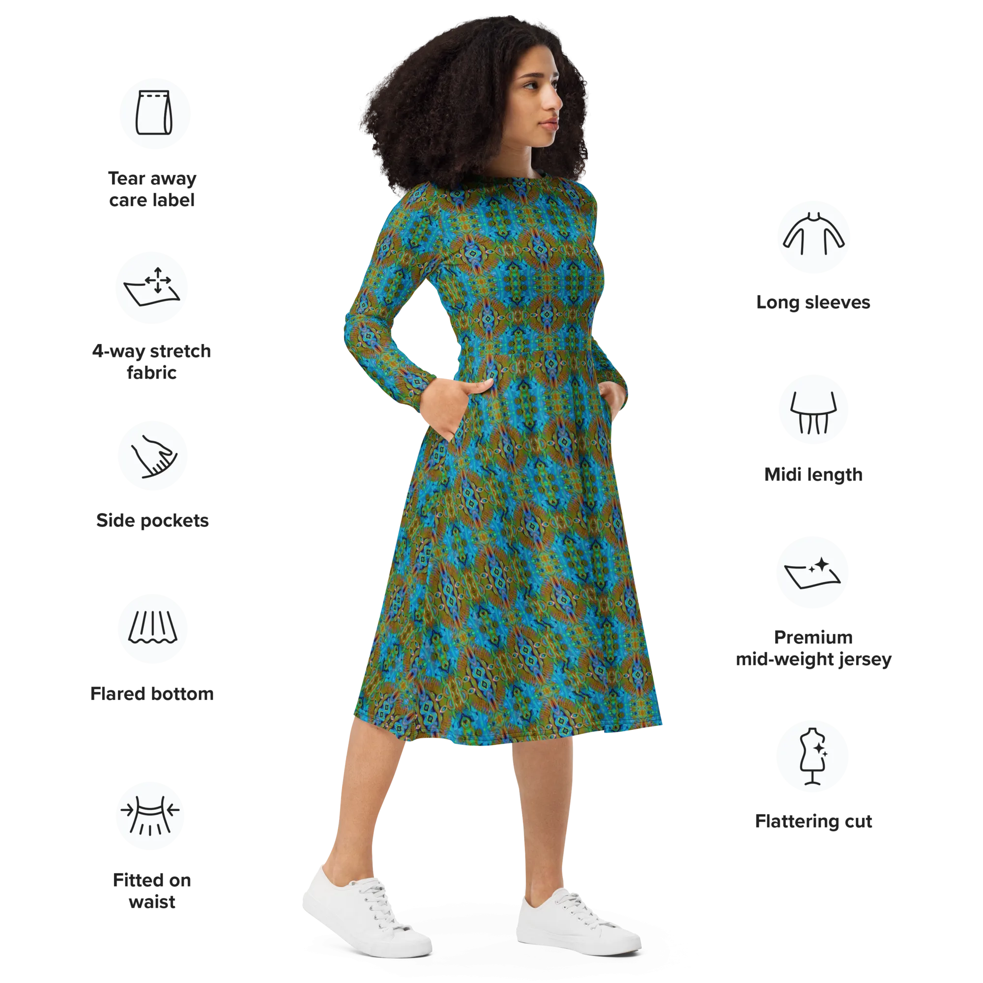Long Sleeve Midi Dress (Her/Muliebris)(Pure Candy RJSTH@Alchemic) RJSTHS2022 RJS