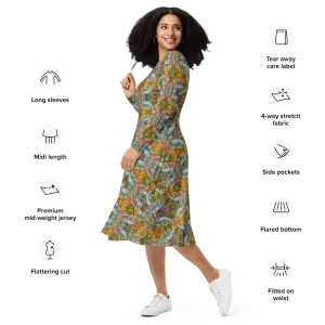 Long Sleeve Midi Dress (Her/Muliebris)(Pure Candy RJSTH@Alchemic) RJSTHS2022 RJS