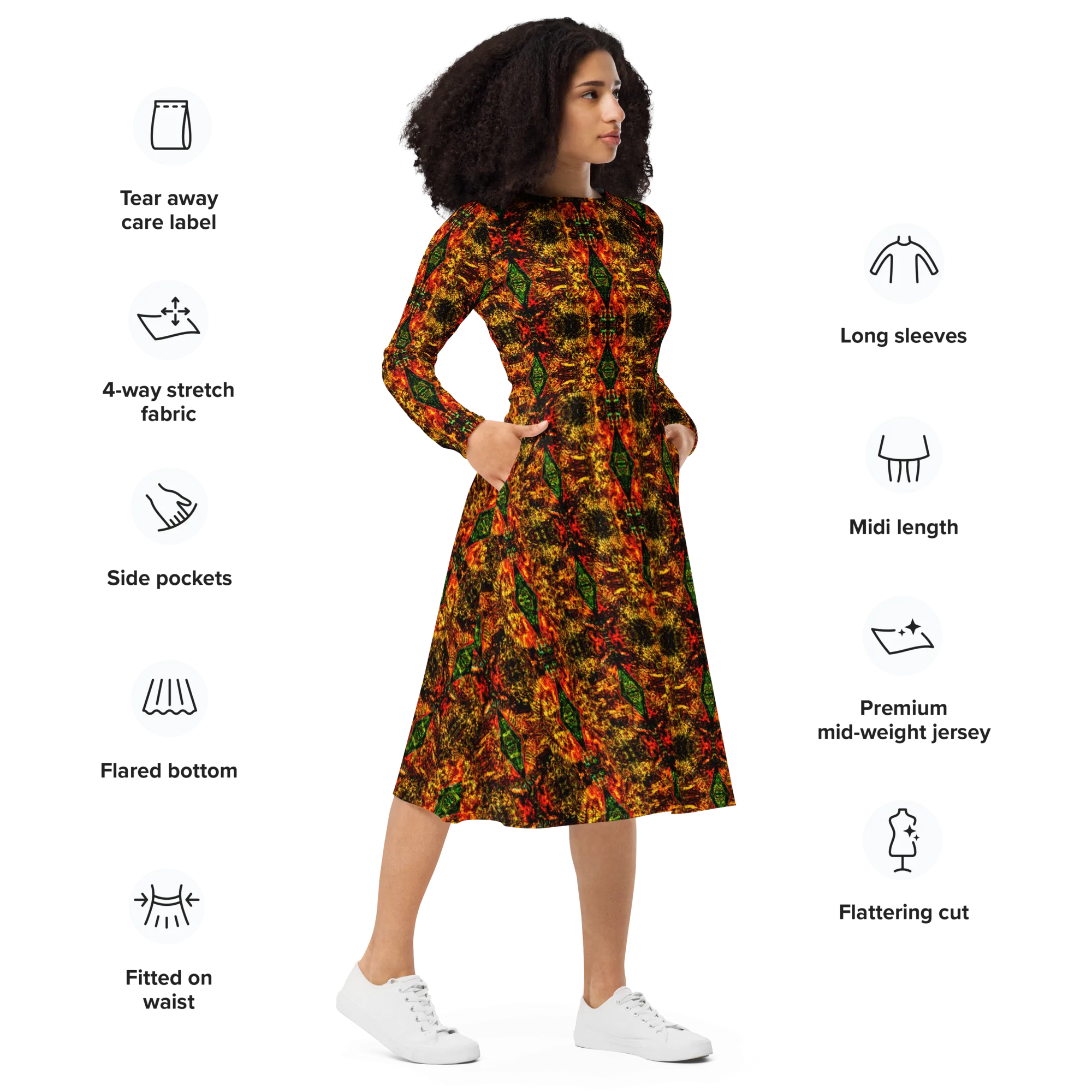 Long Sleeve Midi Dress (Her/Muliebris)(Pure Candy RJSTH@Alchemic) RJSTHS2022 RJS