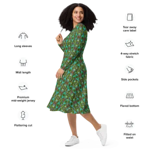 Long Sleeve Midi Dress (Her/Muliebris)(Pure Candy RJSTH@Alchemic) RJSTHS2022 RJS