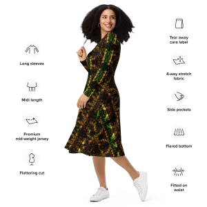 Long Sleeve Midi Dress (Her/Muliebris)(Pure Candy RJSTH@Alchemic) RJSTHS2022 RJS