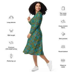 Long Sleeve Midi Dress (Her/Muliebris)(Pure Candy RJSTH@Alchemic) RJSTHS2022 RJS