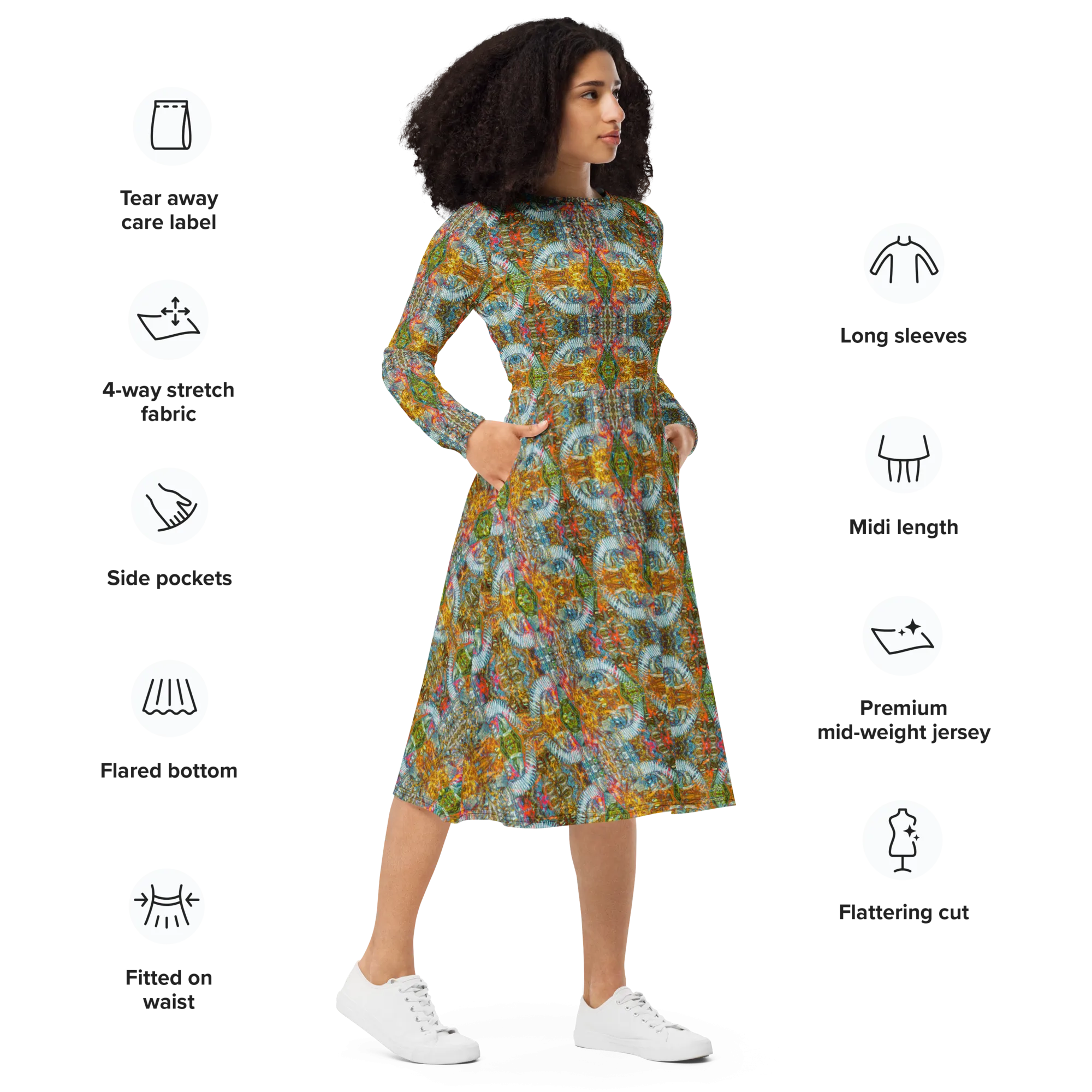 Long Sleeve Midi Dress (Her/Muliebris)(Pure Candy RJSTH@Alchemic) RJSTHS2022 RJS