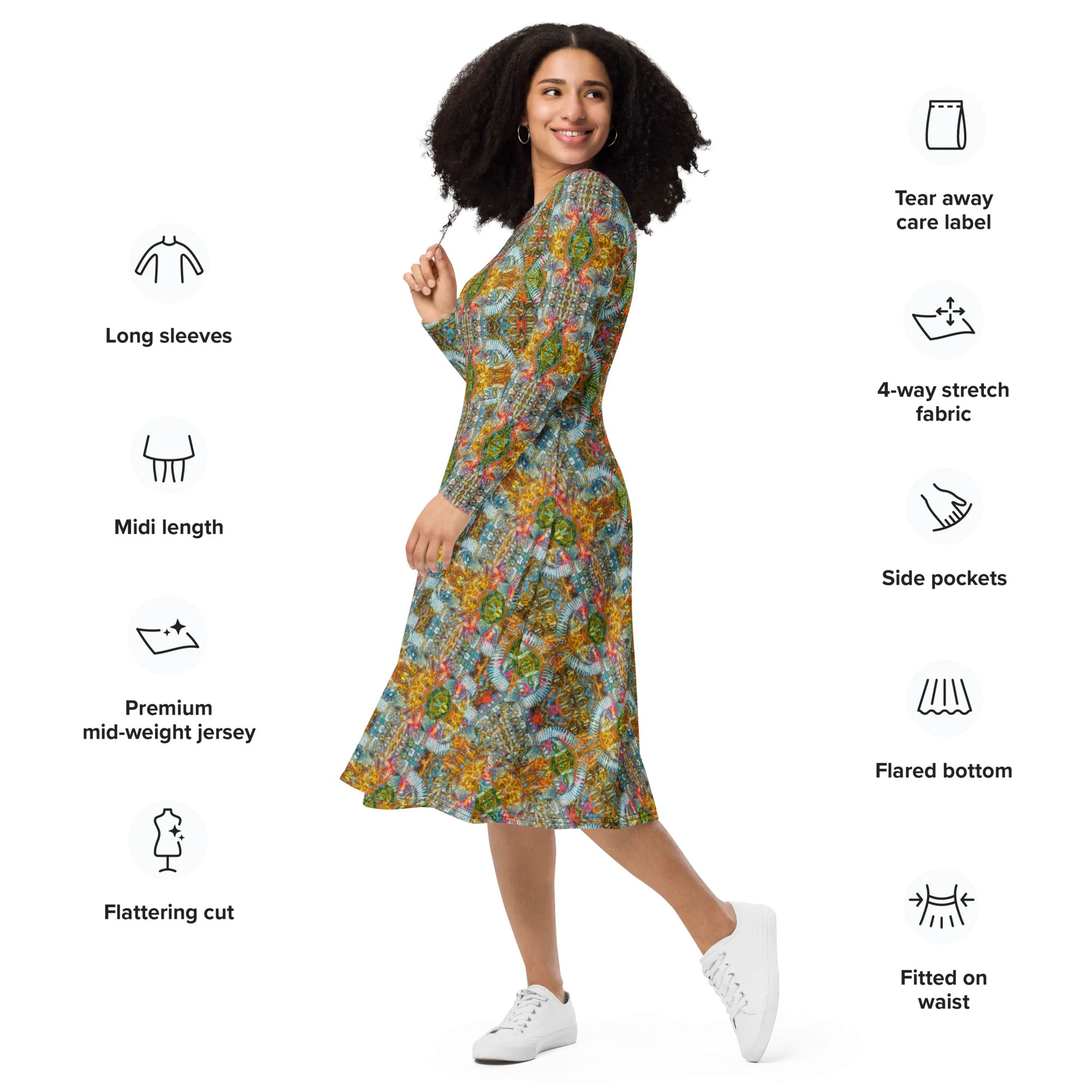Long Sleeve Midi Dress (Her/Muliebris)(Pure Candy RJSTH@Alchemic) RJSTHS2022 RJS