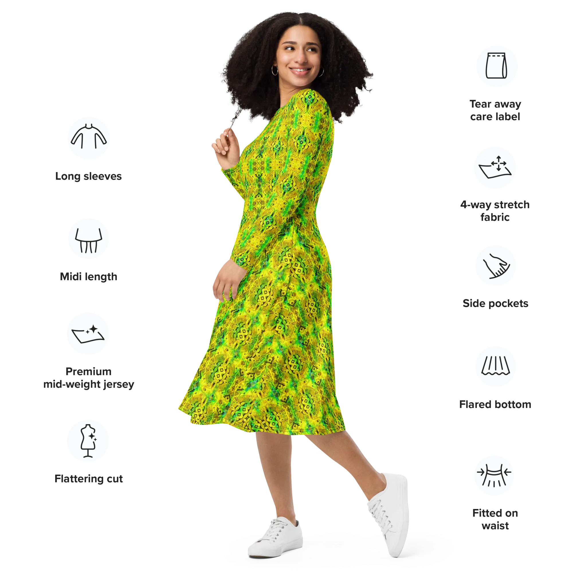 Long Sleeve Midi Dress (Her/Muliebris)(Pure Candy RJSTH@Alchemic) RJSTHS2022 RJS