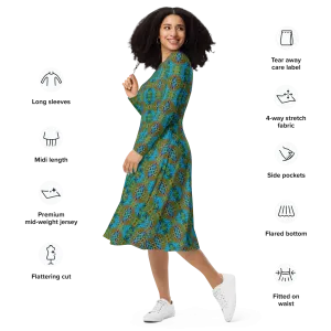 Long Sleeve Midi Dress (Her/Muliebris)(Pure Candy RJSTH@Alchemic) RJSTHS2022 RJS