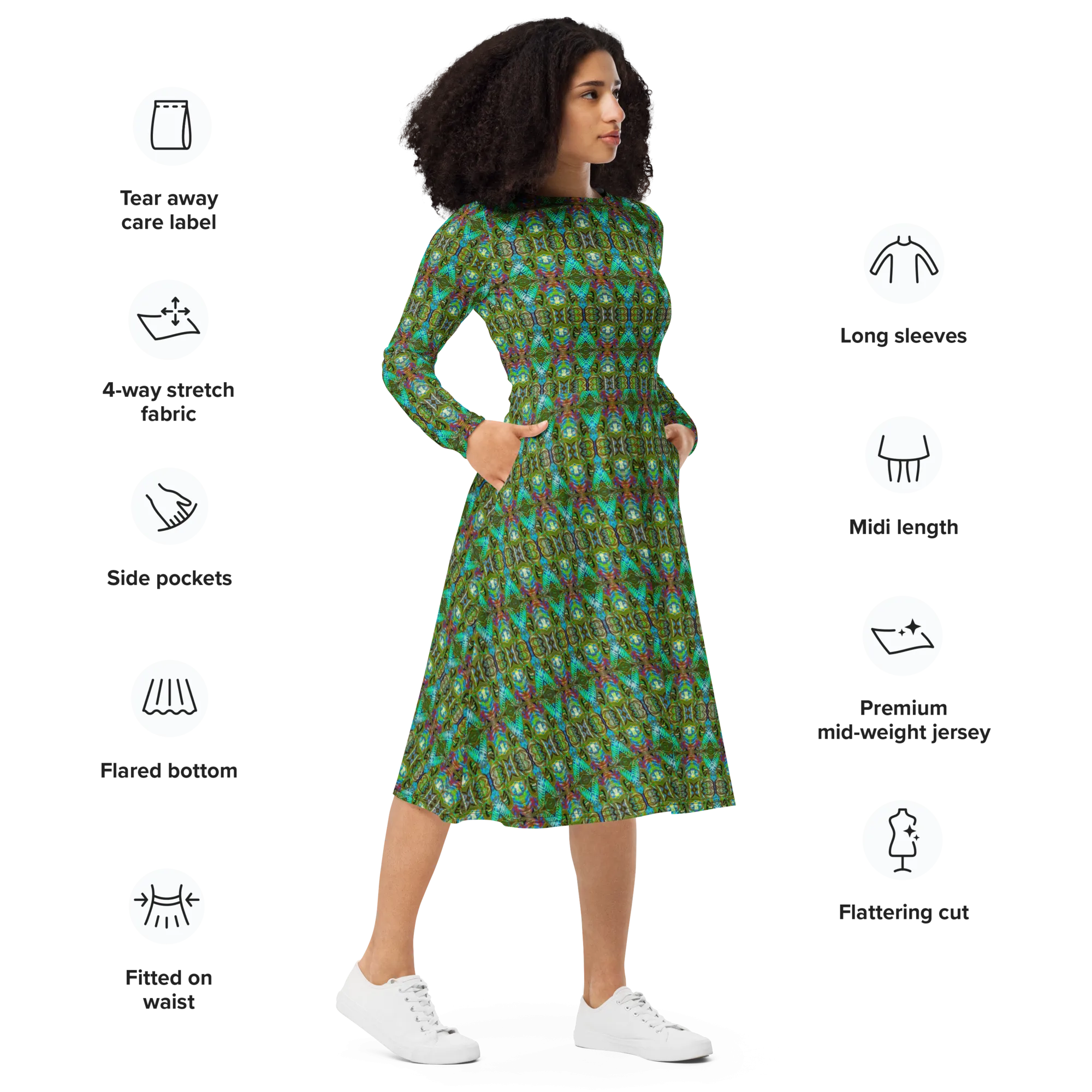 Long Sleeve Midi Dress (Her/Muliebris)(Pure Candy RJSTH@Alchemic) RJSTHS2022 RJS