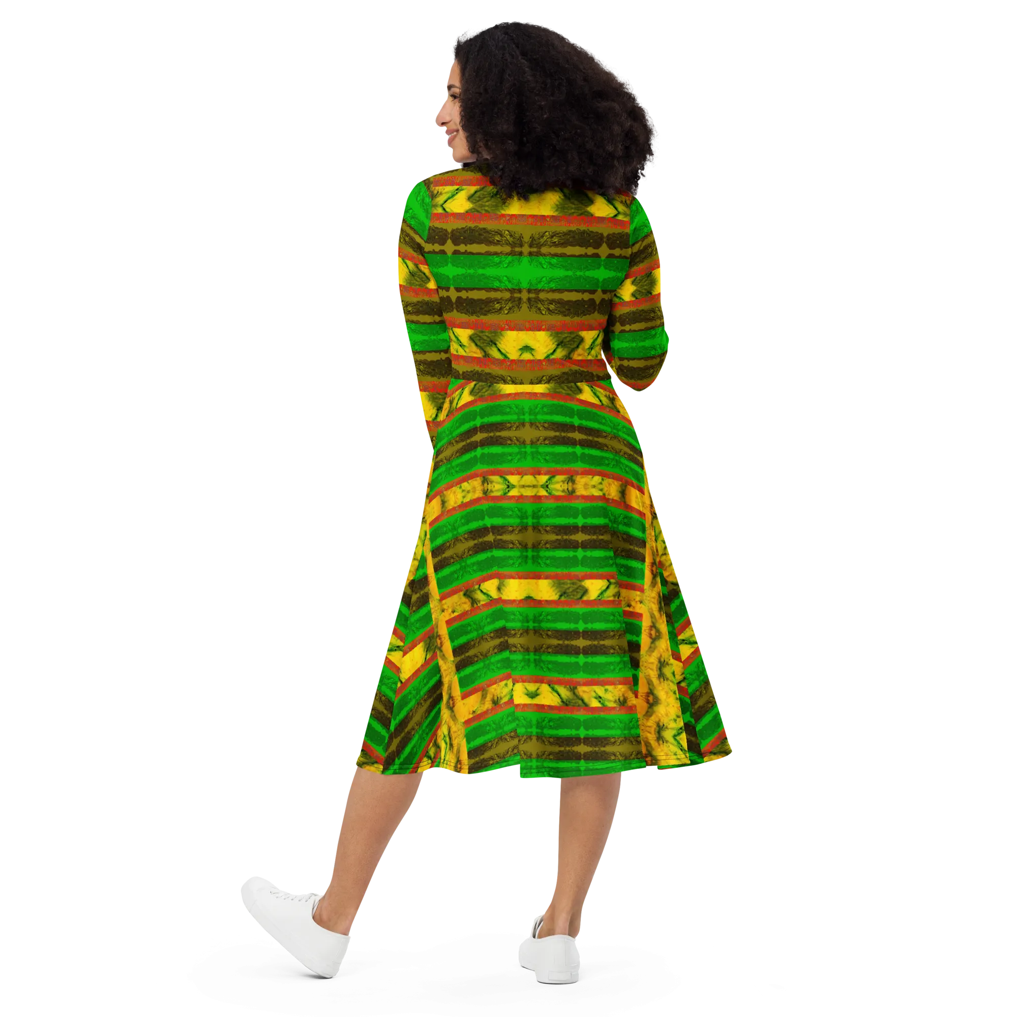 Long Sleeve Midi Dress (Her/Muliebris)(Rind#1 Rind Link) RJSTH@Fabric#1 RJSTHS2022 RJS
