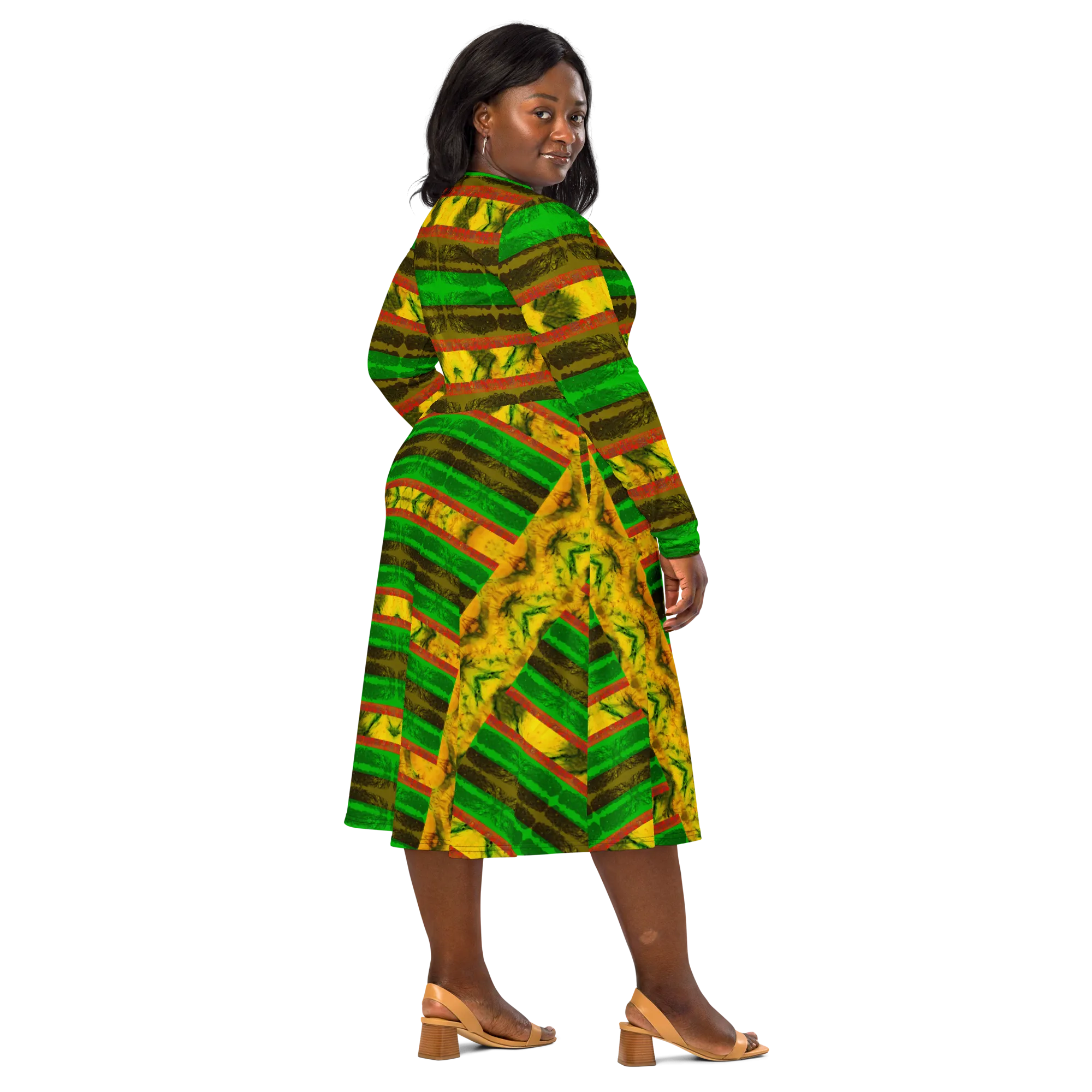 Long Sleeve Midi Dress (Her/Muliebris)(Rind#1 Rind Link) RJSTH@Fabric#1 RJSTHS2022 RJS