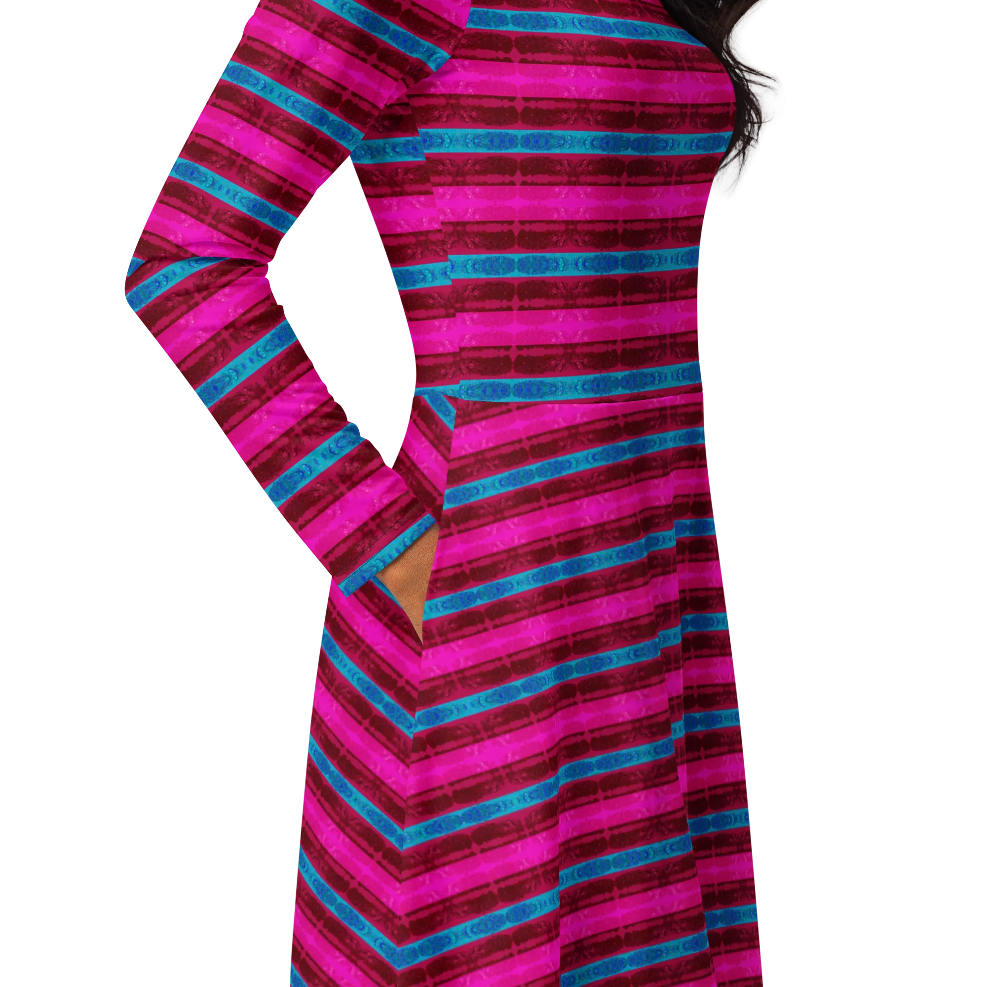 Long Sleeve Midi Dress (Her/Muliebris)(Rind#11 Rind Link) RJSTH@Fabric#11 RJTHS2022 RJS