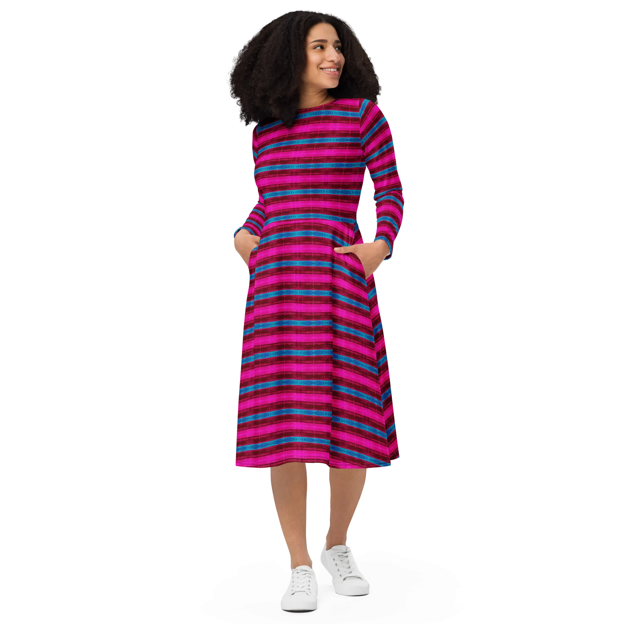 Long Sleeve Midi Dress (Her/Muliebris)(Rind#11 Rind Link) RJSTH@Fabric#11 RJTHS2022 RJS