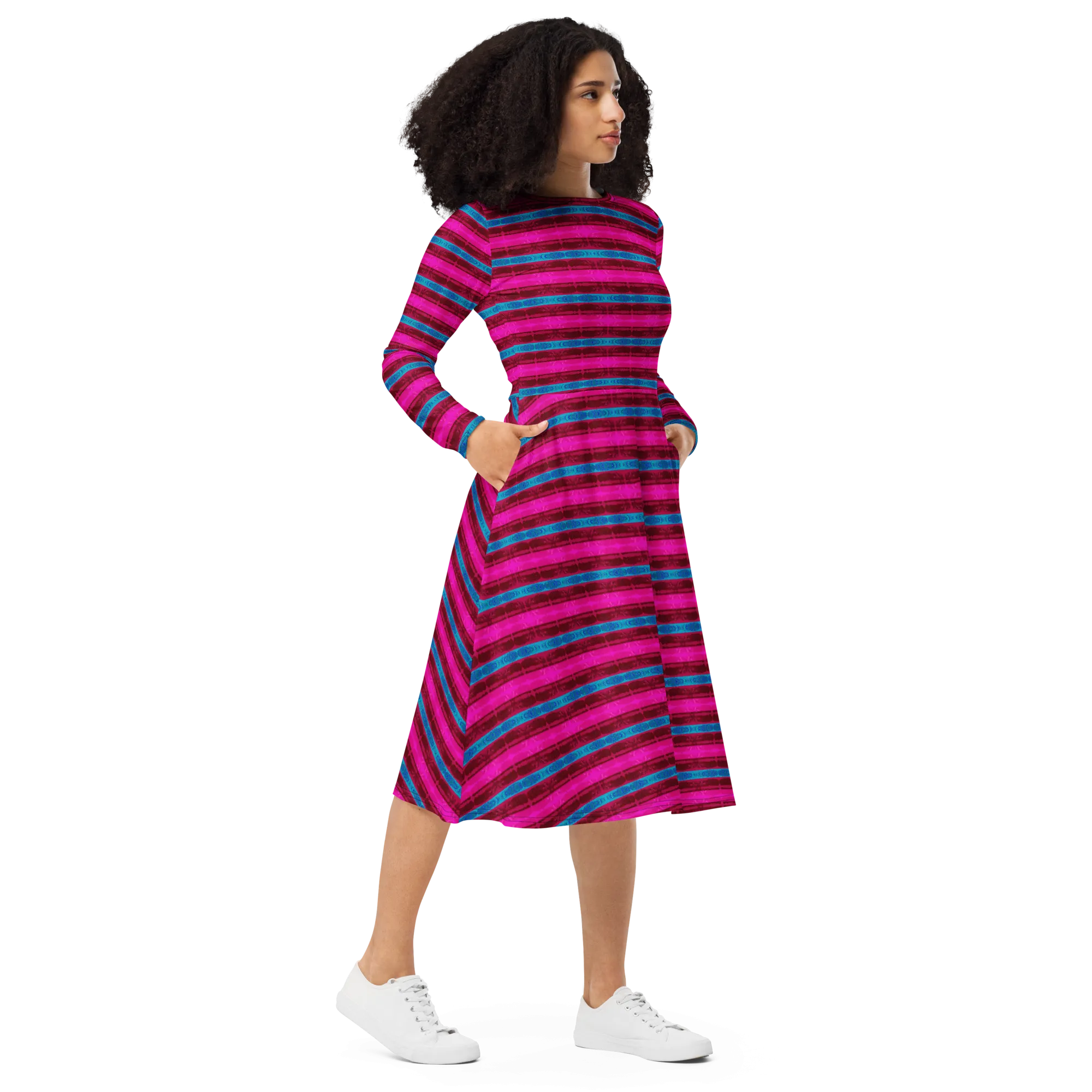 Long Sleeve Midi Dress (Her/Muliebris)(Rind#11 Rind Link) RJSTH@Fabric#11 RJTHS2022 RJS