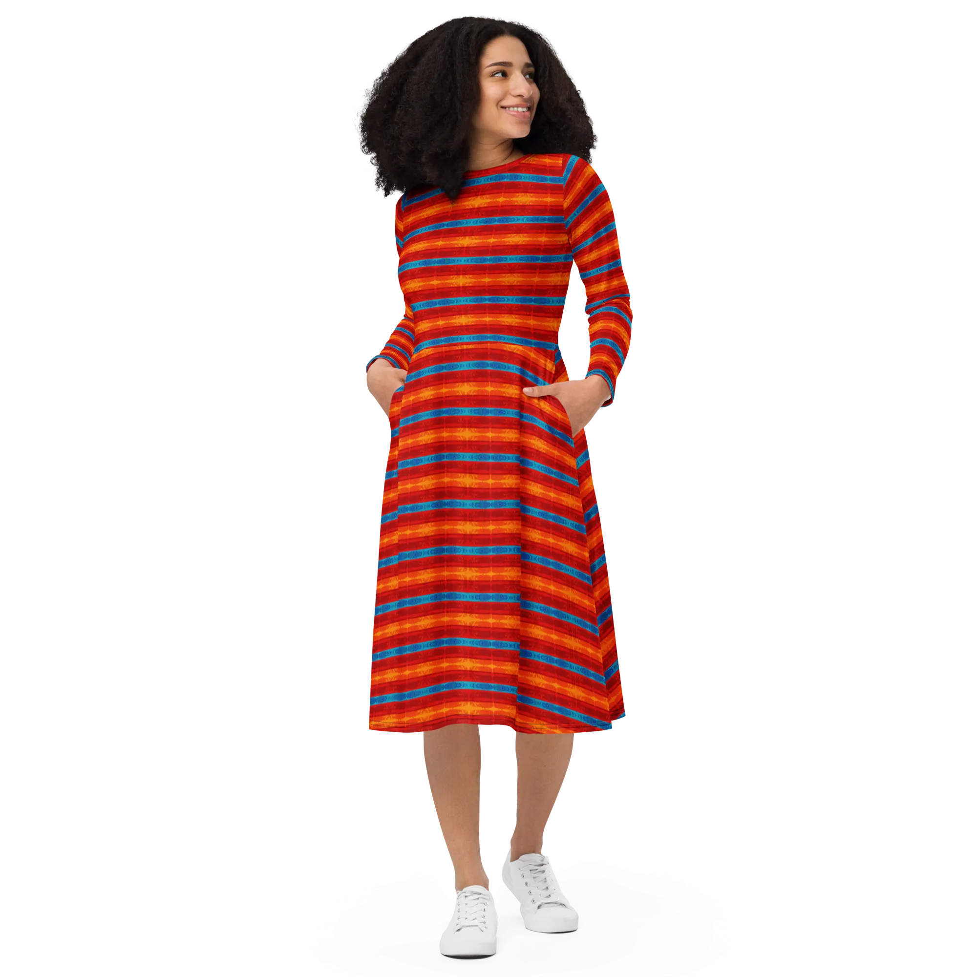 Long Sleeve Midi Dress (Her/Muliebris)(Rind#12 Rind Link) RJSTH@Fabric#12 RJTHS2022 RJS