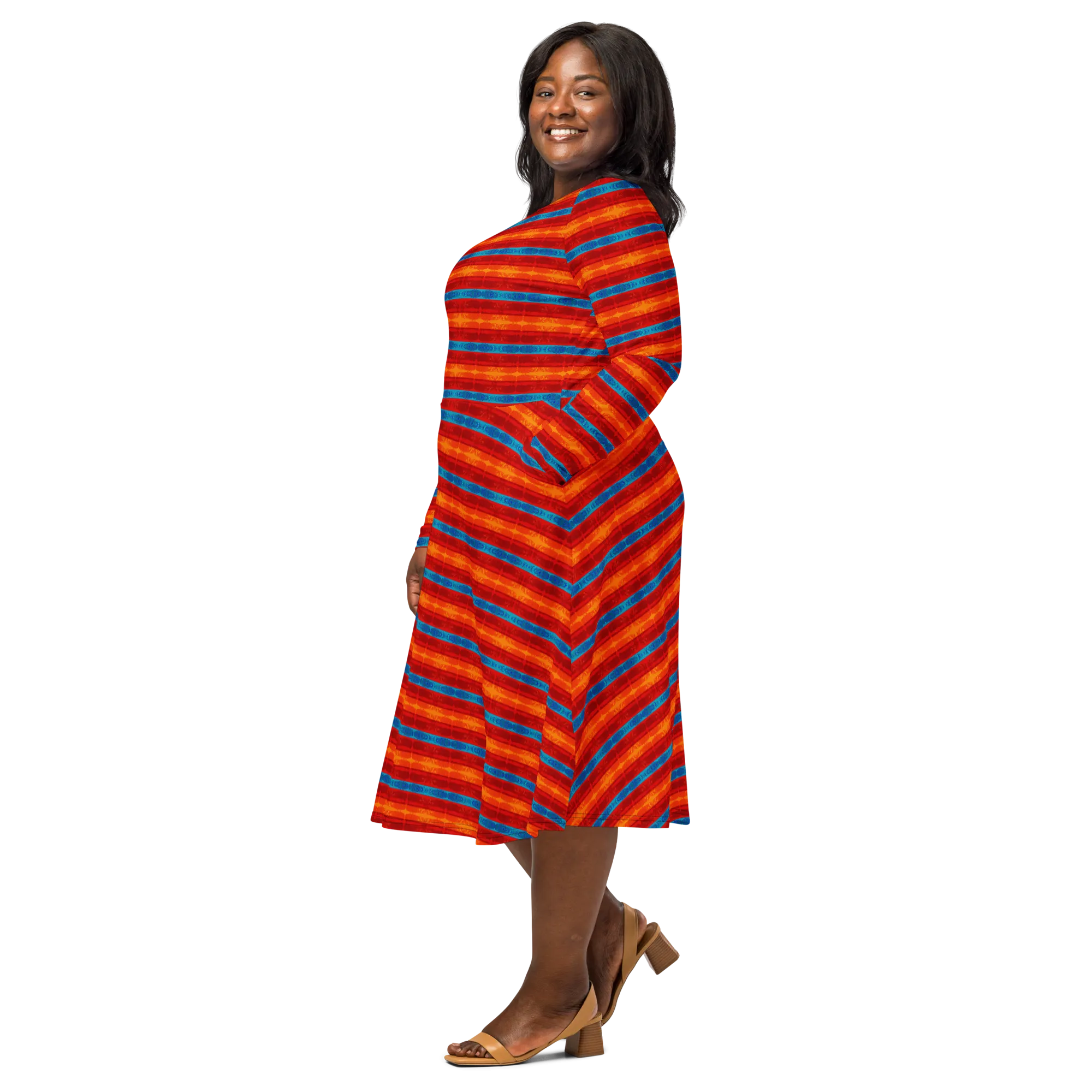 Long Sleeve Midi Dress (Her/Muliebris)(Rind#12 Rind Link) RJSTH@Fabric#12 RJTHS2022 RJS